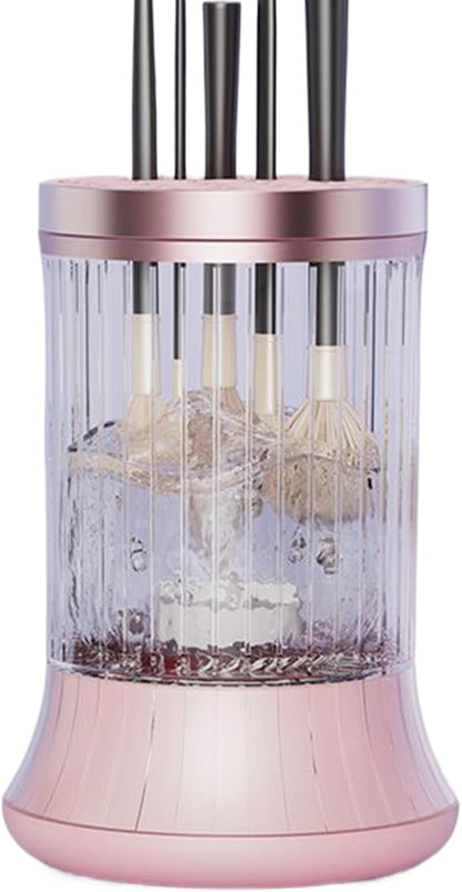 Makeup Brush Cleaner, Cosmetic Brush Cleaning Machine, 4.49x4.49x6.93 Inches Multifunctional Drying Tool, Quick Dry System, Brushes Hygiene Tools for Men, Women, Home and Outdoor