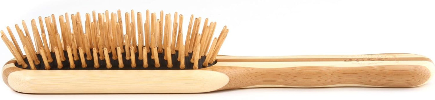 BASS BRUSHES Bamboo Wood Hair Brush, Professional Style
