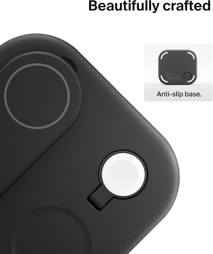 Belkin BoostCharge 3-in-1 Magnetic Foldable Wireless Charger with Qi2 15W Black