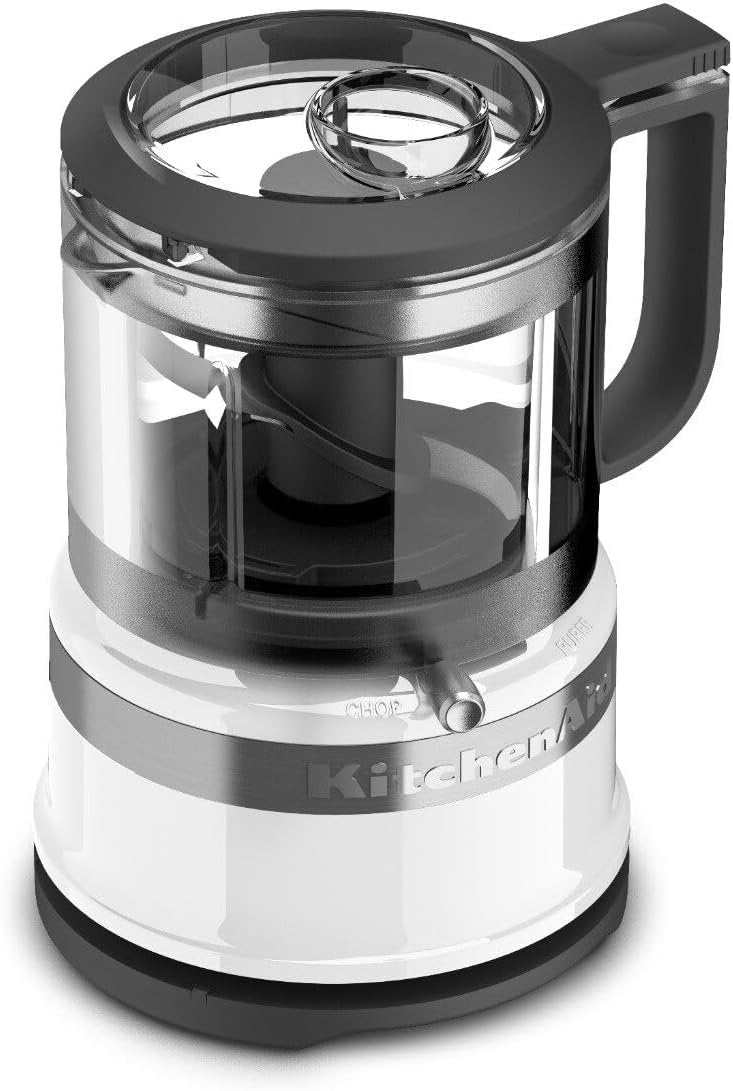 KitchenAid KFC3516WH 3.5 Cup Mini Food Processor, White