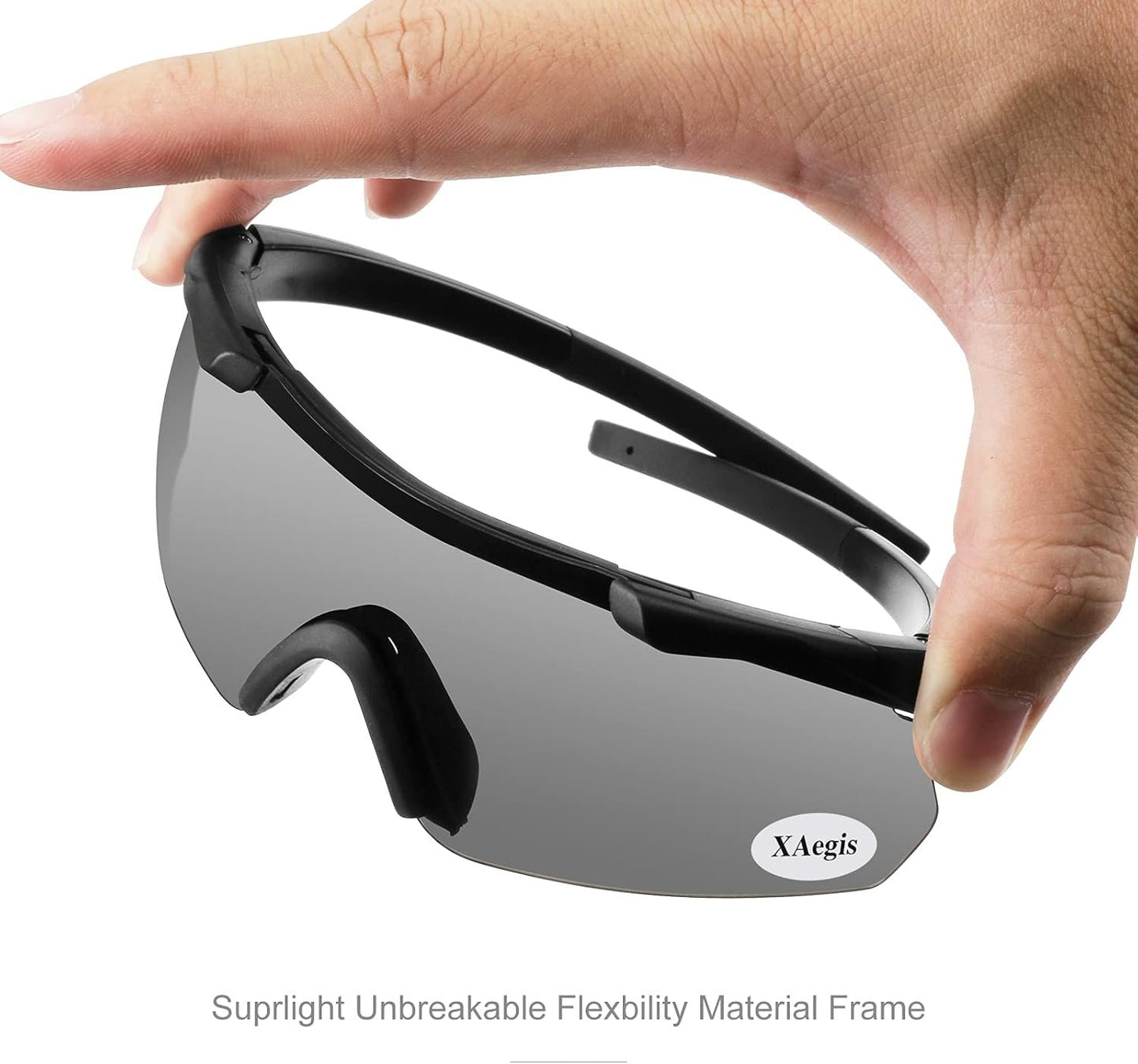 Xaegistac Tactical Shooting Glasses with 3 Interchangeable Lens High Impact Eye Protection