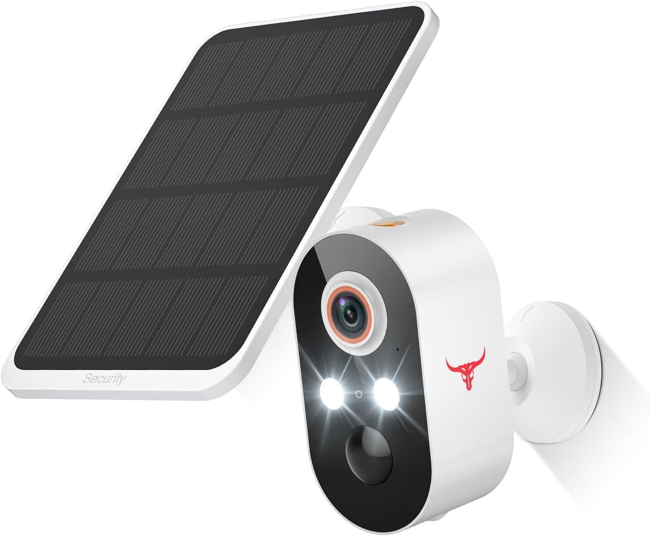 1080p Solar Security Camera Wireless, Smart AI Human Detection, 2-Way Audio, Color Night Vision, Cloud Storage, 2.4G WiFi, Indoor/Outdoor Surveillance Bullet Cam (1 Pack)