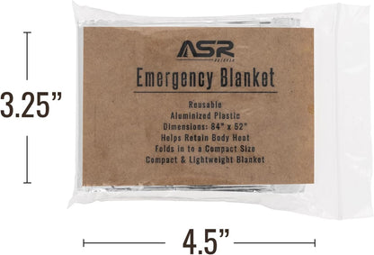 Mylar Emergency Survival Sleeping Blanket - 5 Pack
