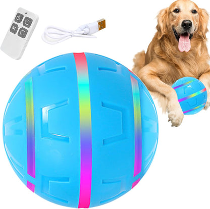 Nuyhgtr Interactive Dog Ball, Shake Pet Ball Dog Toy, USB Rechargeable with LED Lights, Vibrating Indoor Games, Active Rolling for Small, Medium, Large Breed Dogs, Fun and Engaging Play