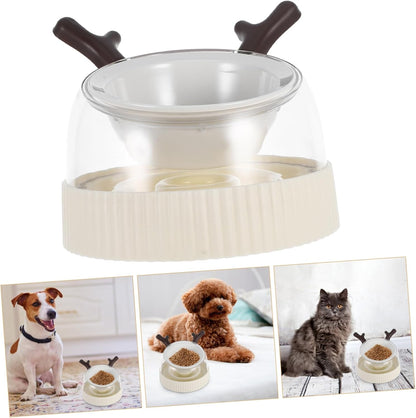 Elevated Cat Bowls Dog Puzzle Feeder Tip Ceramic Feeding Bowl for Cats and Small Dogs Easy to Clean Space Efficient Design for Feeding and Watering