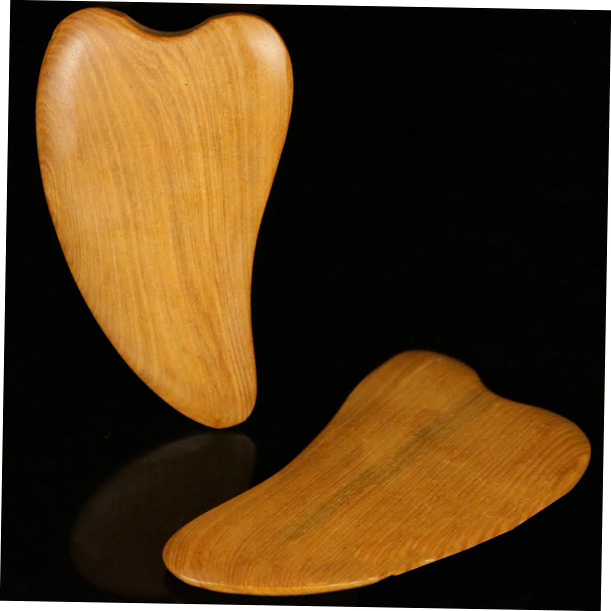 GOOHOCHY 3sets Wooden Scraping Massage Tool Natural Meridians Therapy Scraper for Facial Care Relax Muscles Enhance Skin Elasticity for Daily Use 4pcs*3
