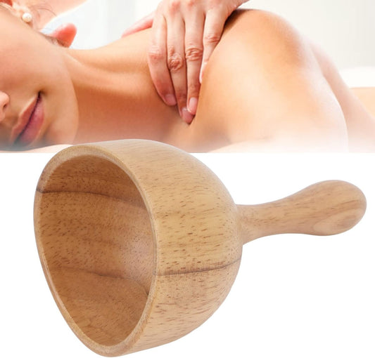 Wooden Massage Cup,Wooden Handheld Massage Cup Wooden Cup Lymphatic Drainage Massage Tool Wood Point Release for Men Women Anti Cellulite Wooden Massage Cups
