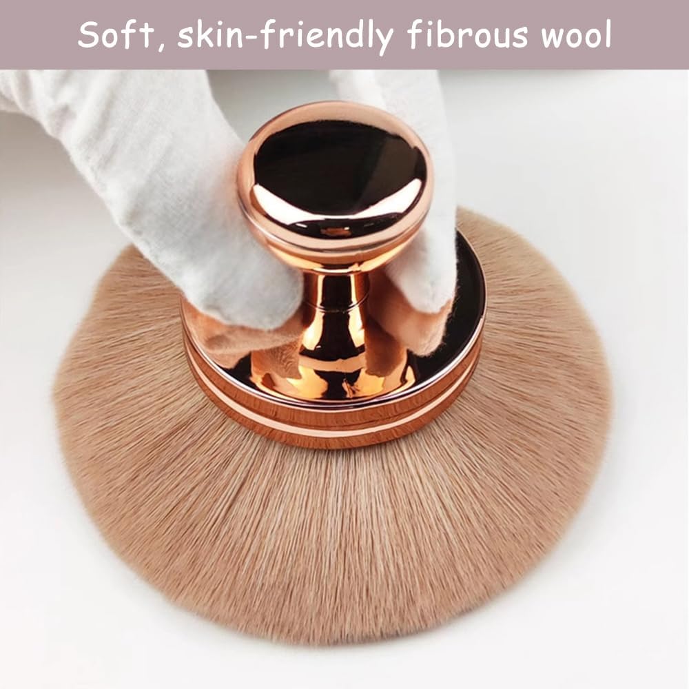 FDEETY Make Up Brushes Portable Makeup Brushes Professional Blush Multi-Use Brush Application On Cheeks Large Mushroom Head Cosmetic Brushes Loose Powder for Makeup Accessories