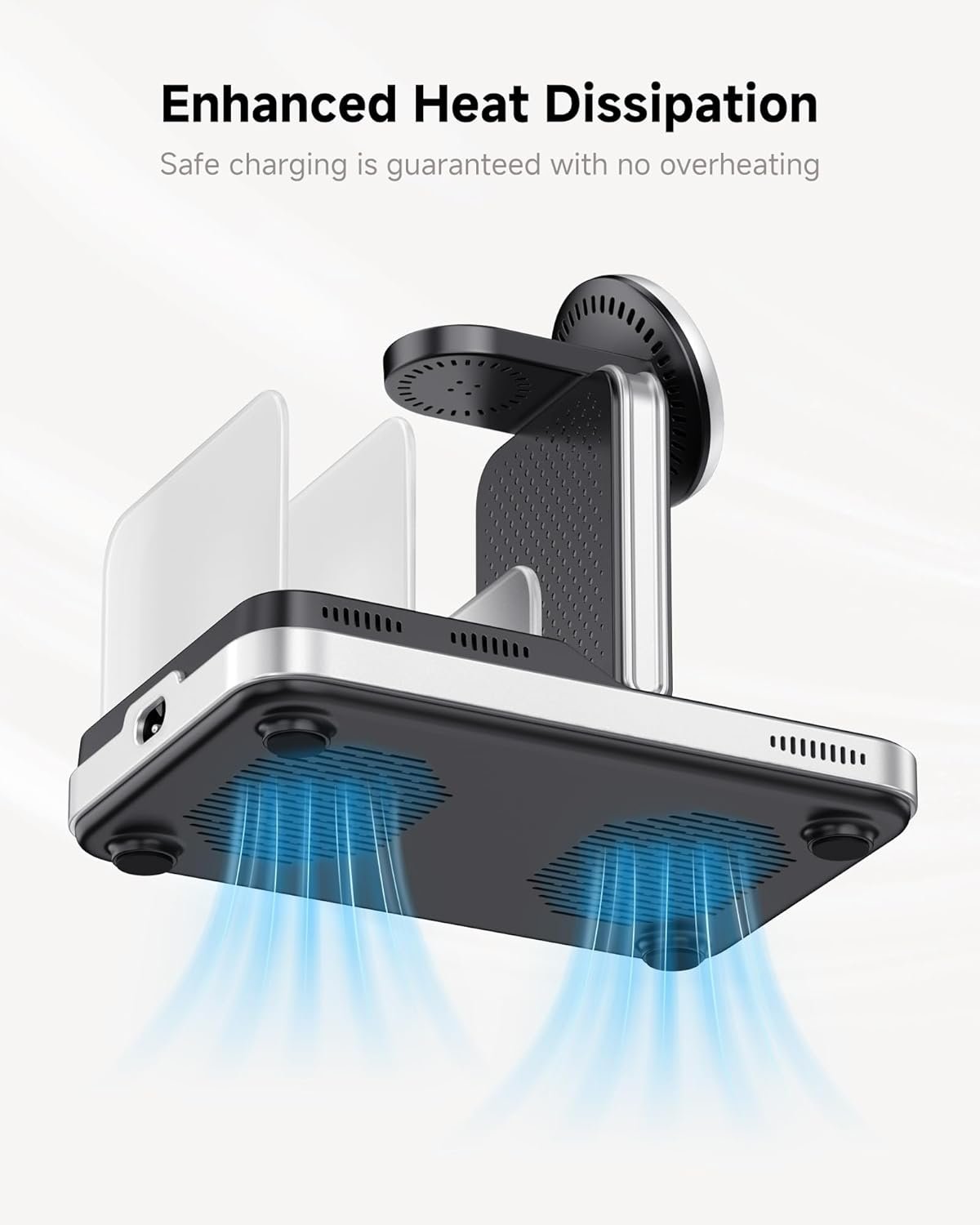 SwanScout Wireless Charger for Apple, 5 in 1 Charging Station for Multiple Devices, for iPhone 16/15/14/13 Series, for Apple Watch Ultra 2/10/9/8/7/6, for AirPods/iPad/Tablet/Switch, SwanScout 901M