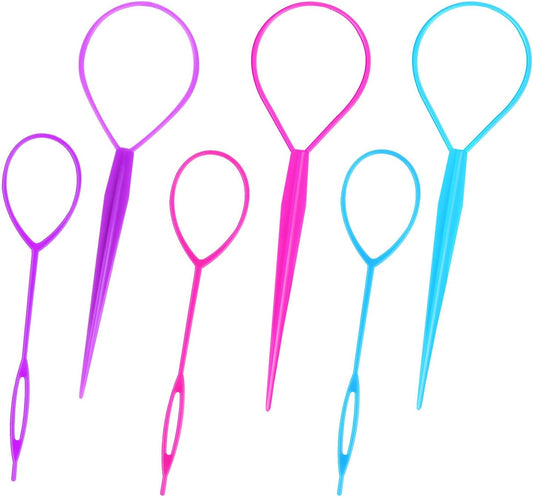 6 Pieces Hair Clip Hairstyle Accessories for Tail, French Twister Hair Twister for Women Girls, Tail Braid Tool, Multicolor