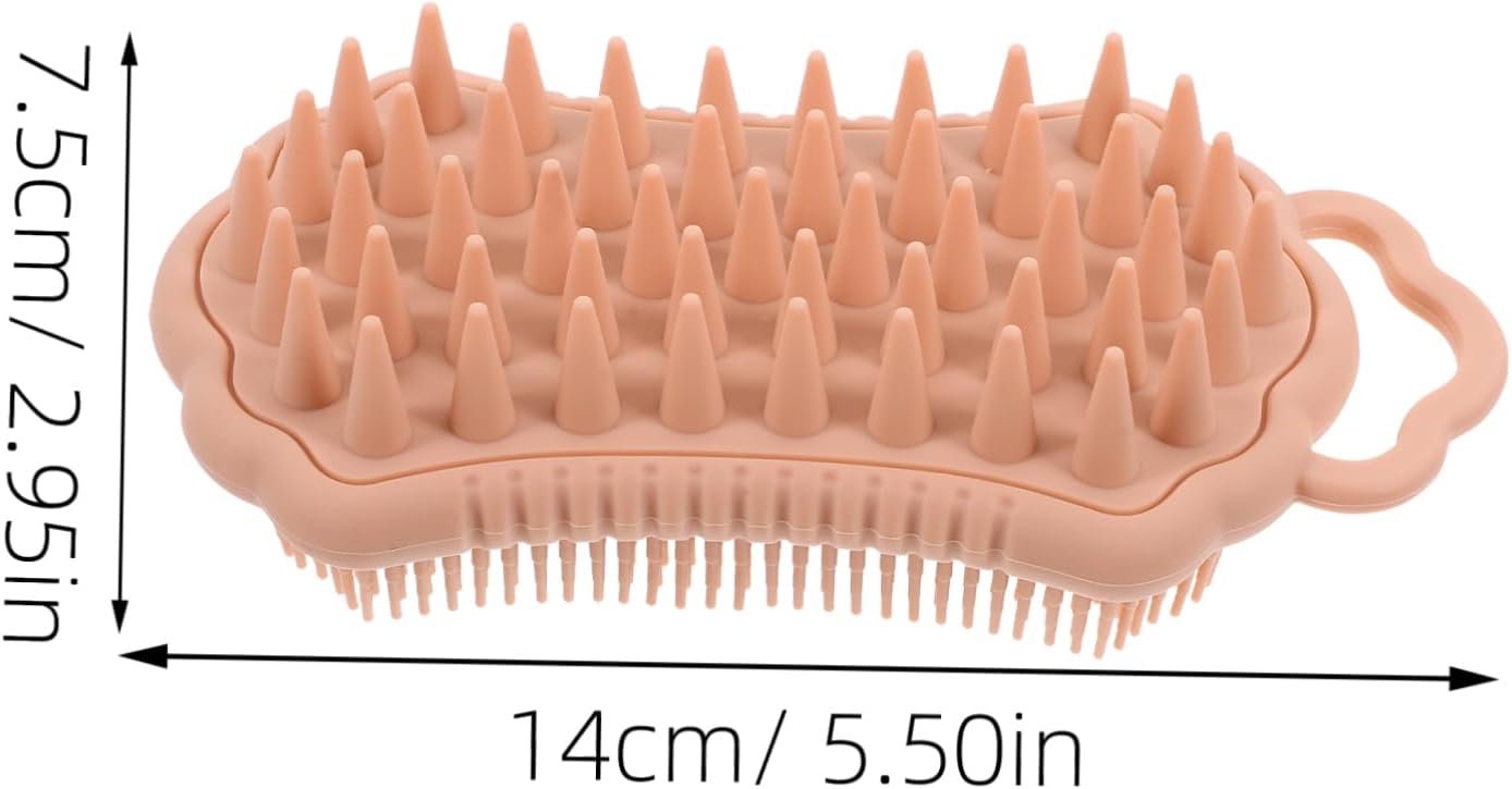 VALICLUD Silicone Con Setole Delicate Massaggiatore Per Capelluto e Esfoliante Per Corpo Design Lato Per Uso