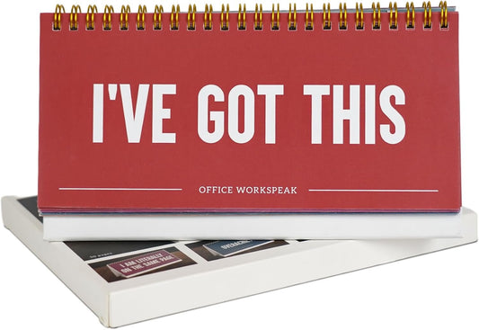 YOBRO Funny Office Desk Signs - Fun Desktop 50 Flip Book Decor, Gag Gift for Coworkers, Work Desk Accessories and Morale Booster