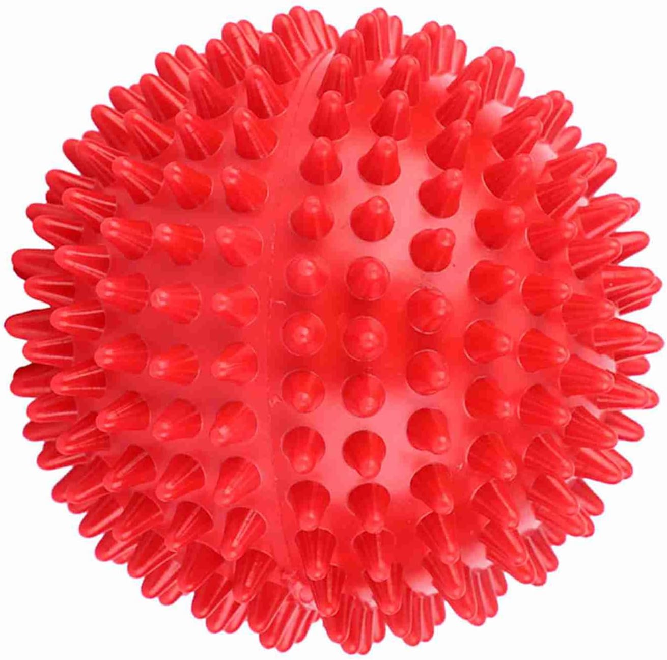 Fictory Red Spiked Massage Ball Muscle Relief Pain Recovery Portable Fitness Tool 3"