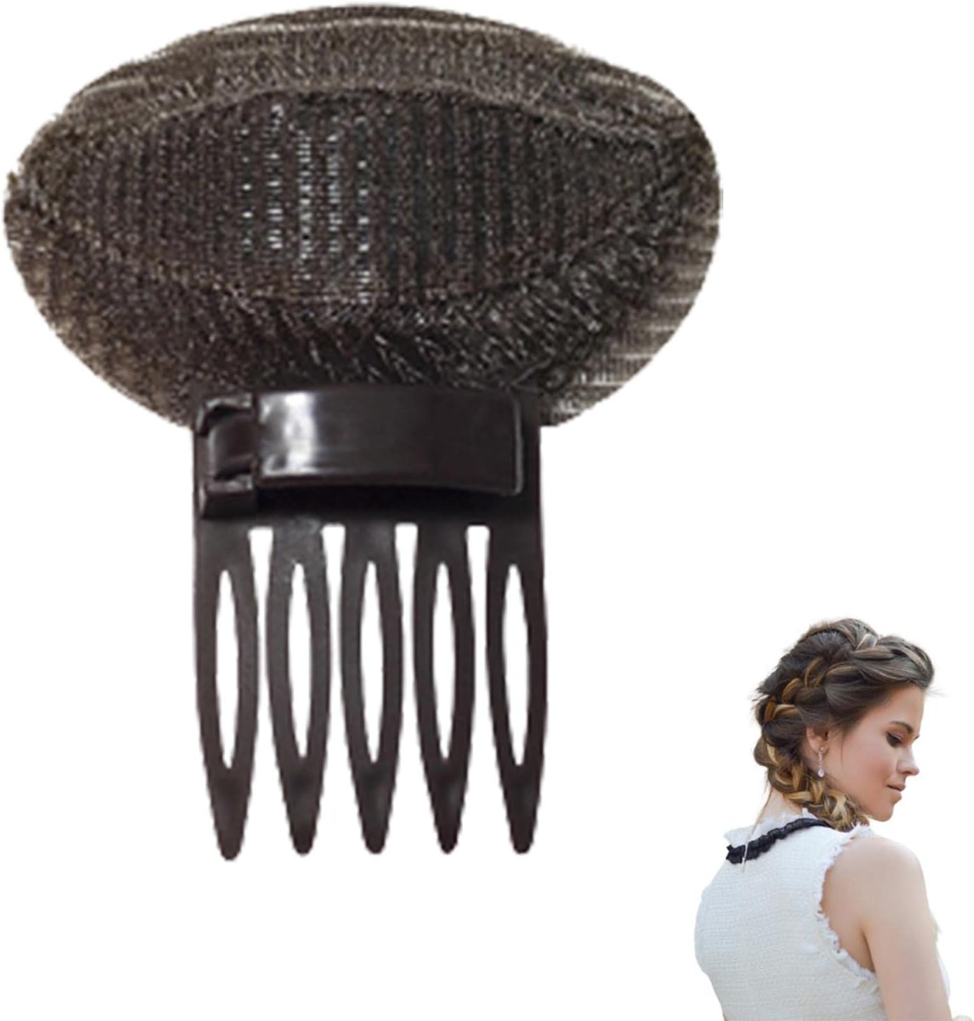 Volume Hair Clip - Basic Volume Hair Comb, Sponge Front Hair Clip, Volume Increase Hair Cushion for Women Girls, 7 x 6 cm