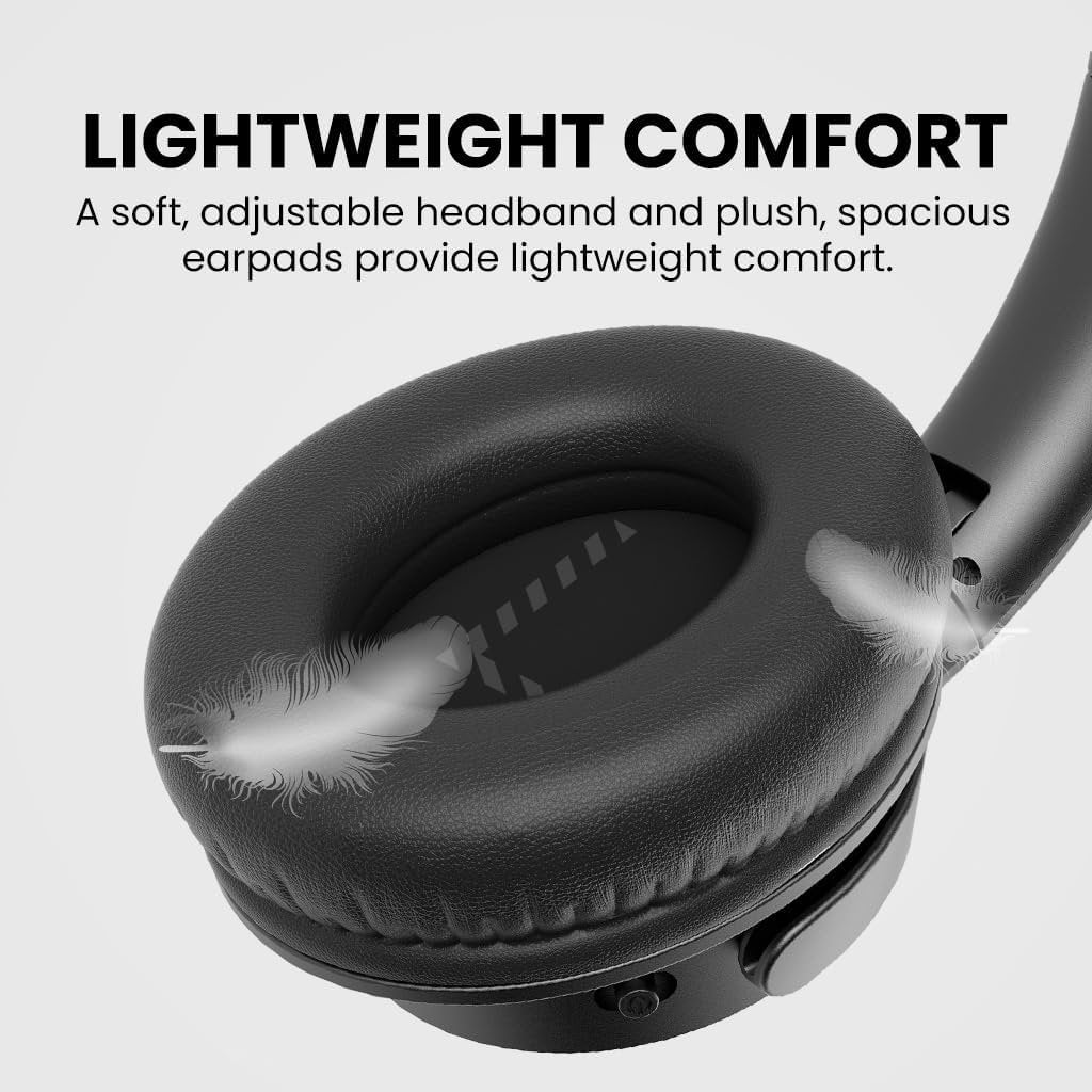 Avantree Ensemble - Wireless Headphones for TV Watching with Charging Dock, Easy Setup & Comfortable Fit for Seniors, 35hrs Playtime Bluetooth Headset, Compatible with All TVs, No Lip-Sync Delay