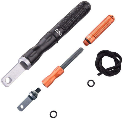 Outdoor Survival Magnesium Flint and Steel Striker Fire Starter Lighter Stick