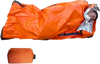 Emergencys Blanket Survival Sleeping Bag, Lightweight Survival Blanket Foil, Emergencys Thermal Blanket Survival Gear, Waterproof Survival Bivy Bag for Outdoor