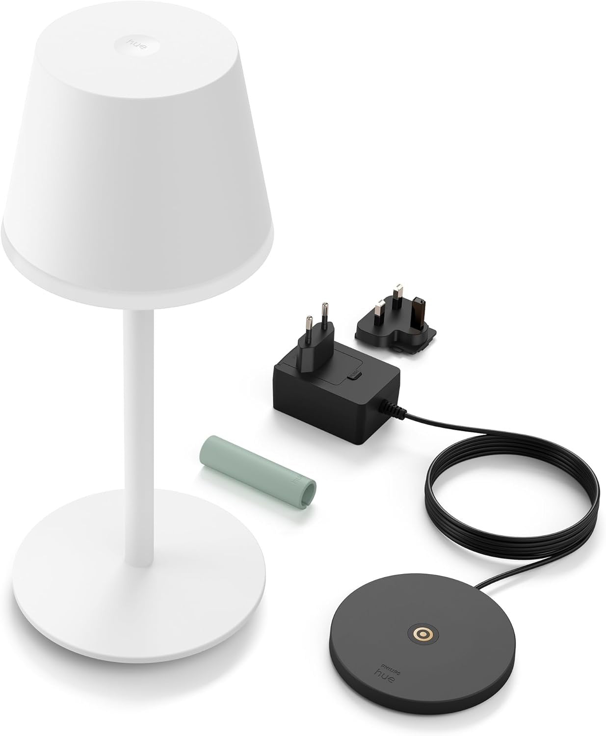 Philips Hue Go Smart Portable Table Lamp Downlight - White White & Colour Ambiance LED with Bluetooth. for Home Indoor Lighting