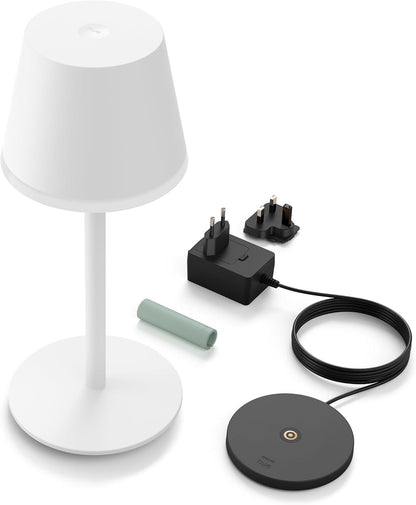 Philips Hue Go Smart Portable Table Lamp Downlight - White White & Colour Ambiance LED with Bluetooth. for Home Indoor Lighting