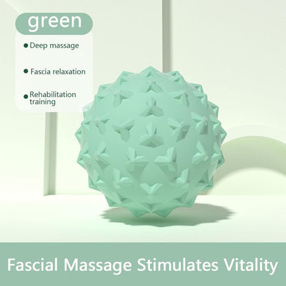 Spiky Massage Ball, Soft Spiky Massage Ball for Feet Back, Soft to Firm Spiked Massager Roller Orb, Foot Massage Balls for Tissue, Muscle Recovery, Trigger Point, Myofascial Release