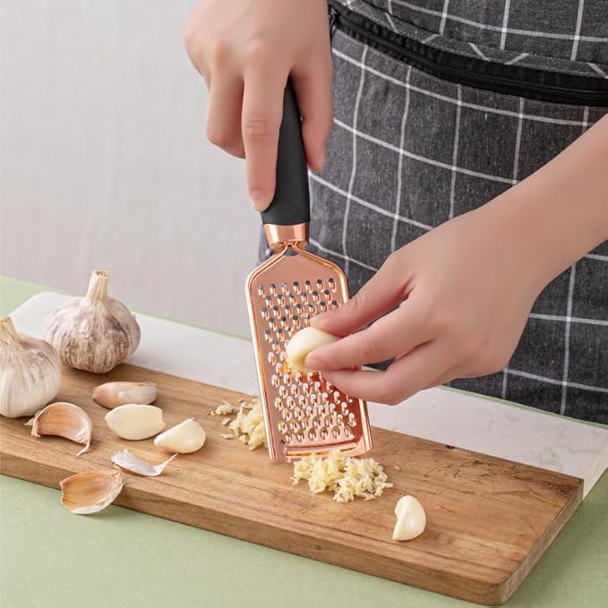 White & Gold Kitchen Tools and Gadgets - Luxe 7PC Cooking Tools and Gadgets with Anti-Slip Handles, Utensils Set, Gold Kitchen Accessories,Premium Kitchen Gadget Set (Champagne gold & black)