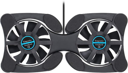 Mini Portable Folding Foldable USB Dual Fan Cooler Cooling Pad for PC Laptop Notebook 7 VCXN