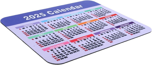 Veemoon Calendar Mouse Pad Non Slip Rubber Base for Office Home Use Quick Date Reference Desk Mat Enhances Productivity with Creative Design Computer Mousepad for Laptop Desktop