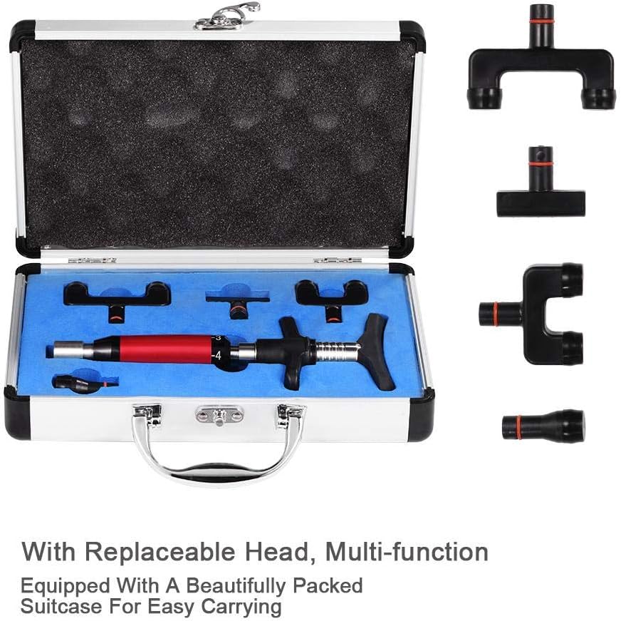 Spine Correction Gun, 6 Levels Manual Spine Activator Chiropractic Therapy Massager Tool Adjustment Massager(02)