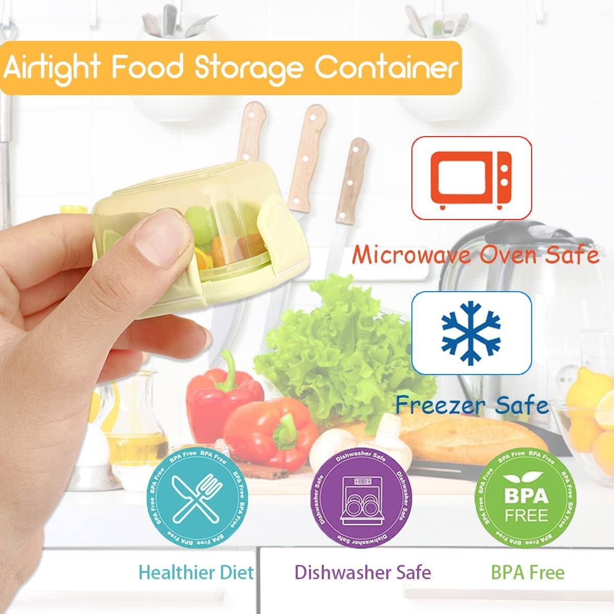 6pcs Salad Dressing Containers to Go Small Plastic Condiment Container with Leak proof Lids 2oz Reusable Mini Food Storage Containers for Lunch Bento Box Picnic Travel