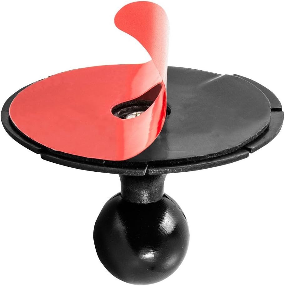 ARKON Mounts 70mm Extra Strength VHB Adhesive Base to 25mm Ball Mounting Disk for Car Dashboards