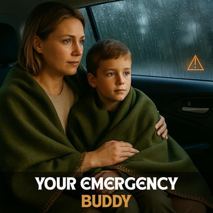 JMR 66X90 Military Wool Blanket for Emergency,Camping & Everyday Use (Olive Green)