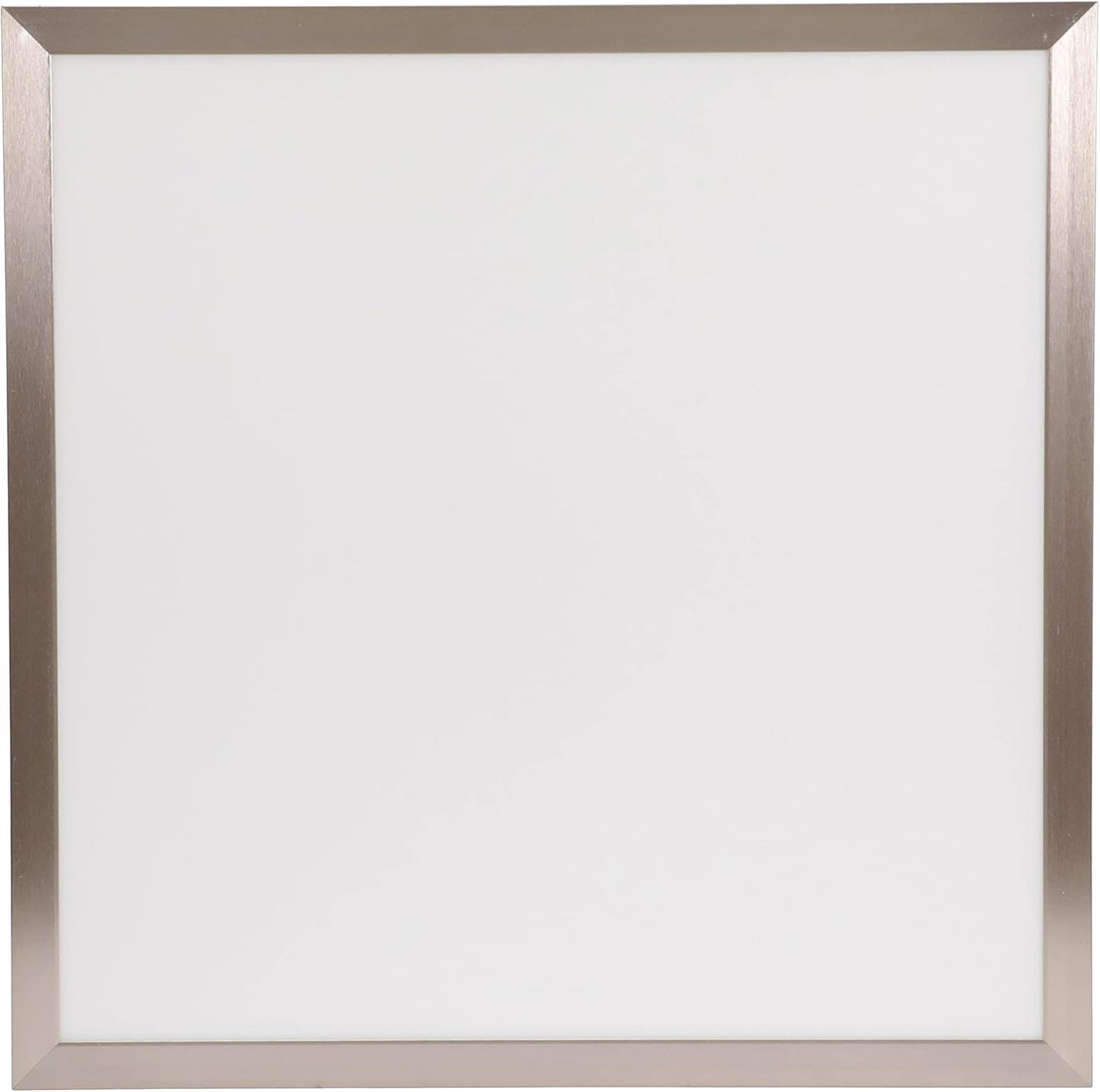 Good Earth Lighting 24in Smart Direct Wire LED Flat Panel Ceiling Light Fixture in Brushed Nickel, 4000 Lumens Wi-Fi & Bluetooth Capable, Fully Selectable White Light Settings from 2700K to 6500K