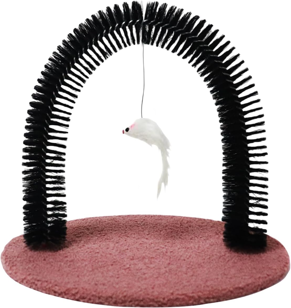 Cats Groomer, Cat Arch Grooming Brush, Scratching Hair Massager, Bristle Tools for Shedding and Cleaning, Suitable Kittens, Cat Rabbits, Durable & Hygienic Design