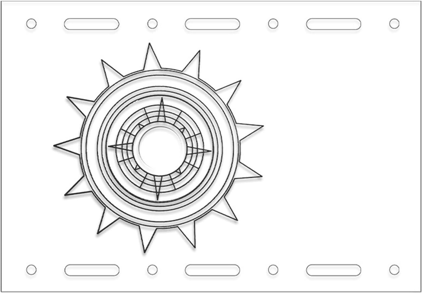 shjxi Camping Dining Set, Lightweight Camping Plates, Outdoor Dining Plates | Transparent Camping Table Top for Picnics, Barbecues, and Outdoor Dining, Ideal for Camping and Recreational Use