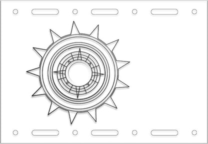 shjxi Camping Dining Set, Lightweight Camping Plates, Outdoor Dining Plates | Transparent Camping Table Top for Picnics, Barbecues, and Outdoor Dining, Ideal for Camping and Recreational Use