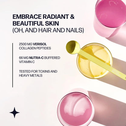 Skin Boost (Acai Lemonade) [30-Serves] | Collagen Powder Supplement with VERISOL Bioactive Hydrolyzed Collagen Peptides & Vitamin C to Improve Skin, Hair & Nail Health