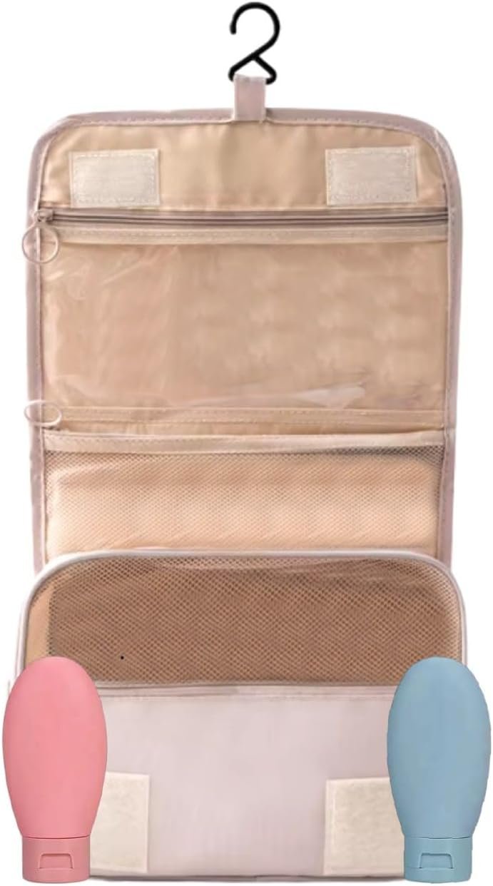 SIERRAZAID - Travel Toiletry Bag - Toiletry Bag for Women - Travel Makeup Bag - Travel Essentials for Women - Travel Size Toiletries - Big Makeup Bag - Cosmetic Bag - Cosmetic Travel Bag - Hygiene