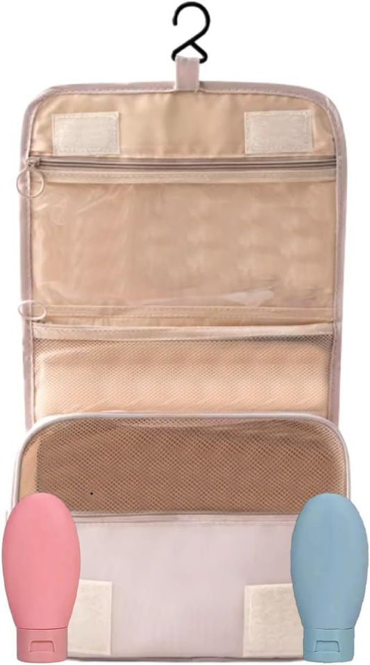 SIERRAZAID - Travel Toiletry Bag - Toiletry Bag for Women - Travel Makeup Bag - Travel Essentials for Women - Travel Size Toiletries - Big Makeup Bag - Cosmetic Bag - Cosmetic Travel Bag - Hygiene