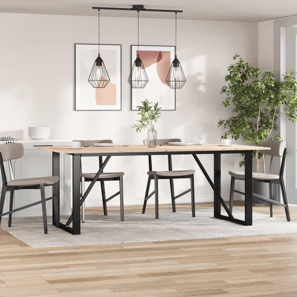 Rettangolare Dining Table Top Replacement, 200 x 100 x 1,7 cm, Set di 4, marrone solido pino legno, tavolino da caffè, tavolo a terra, durevole, stilish, Home Furniture