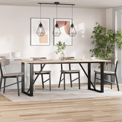 Rettangolare Dining Table Top Replacement, 200 x 100 x 1,7 cm, Set di 4, marrone solido pino legno, tavolino da caffè, tavolo a terra, durevole, stilish, Home Furniture