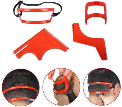 Calayu Beard Stencil Set Hair Cutting Stencil for Men Tools