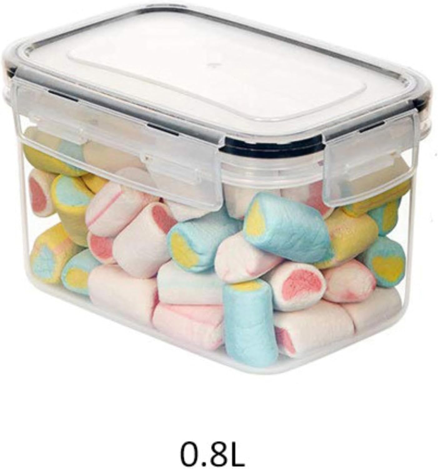 BADIABO Airtight Food Storage Containers Set, 16 Pcs BPA Free Plastic Dry Food Canisters for Kitchen Pantry Organization and Storage Ideal for Cereal, Flour & Sugar - Black Labels