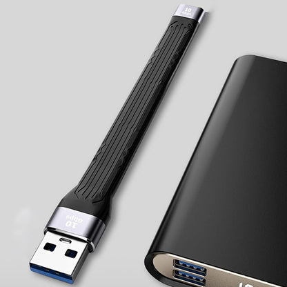 tunghey USB C Female to USB Male Adapter, USB C to USB 3.1 Adapter Cable, 10Gbps USB C Female to USB A Male Adapter Soft Flat Short USB C to USB A Extender Cable (USB Male to USBC Female)