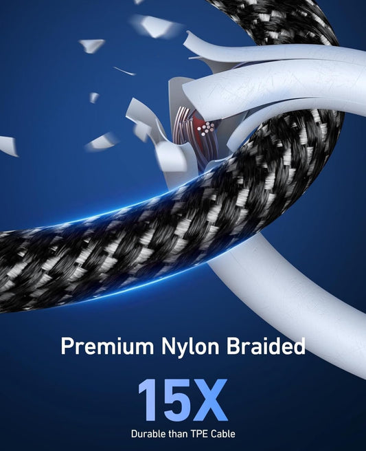 INONE Nylon USB C to Lightning Cable, USB C iPhone Charger Cable MFi Certified USB C iPhone Charger Cord Fast Charging for iPhone 14 13 Mini Pro Max 12 Mini Pro Max 11 X XS XR 8 Plus iPad (1M Silver)