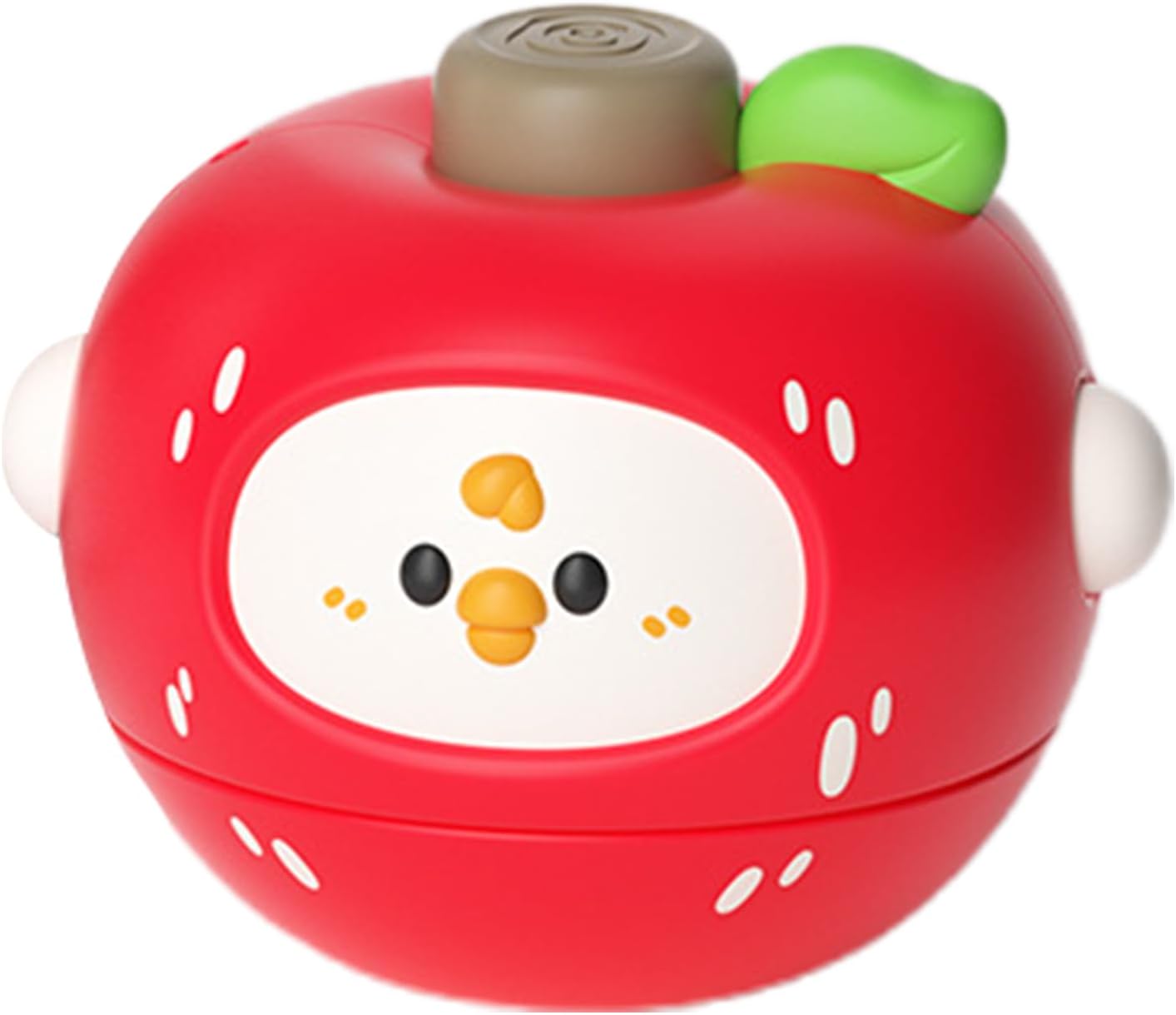 Nuytghr Rotating Top, Cartoon Fruit, 6.5x5.8x5.3cm, Learning Toy, Educational Play, Balance Game, ABS, Lightweight Build, Preschool Classroom, for Home School Activity Use