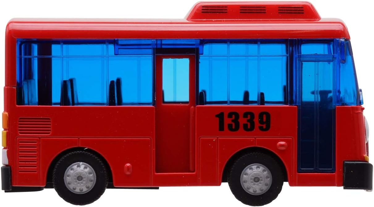 Tayo the Little Bus 120 Metal Die-Casting Bus Toy Push and Go Play Vehicles Toy & Games for Kids, Girls & Boys Animation Character Friends (GANI The Red Bus)