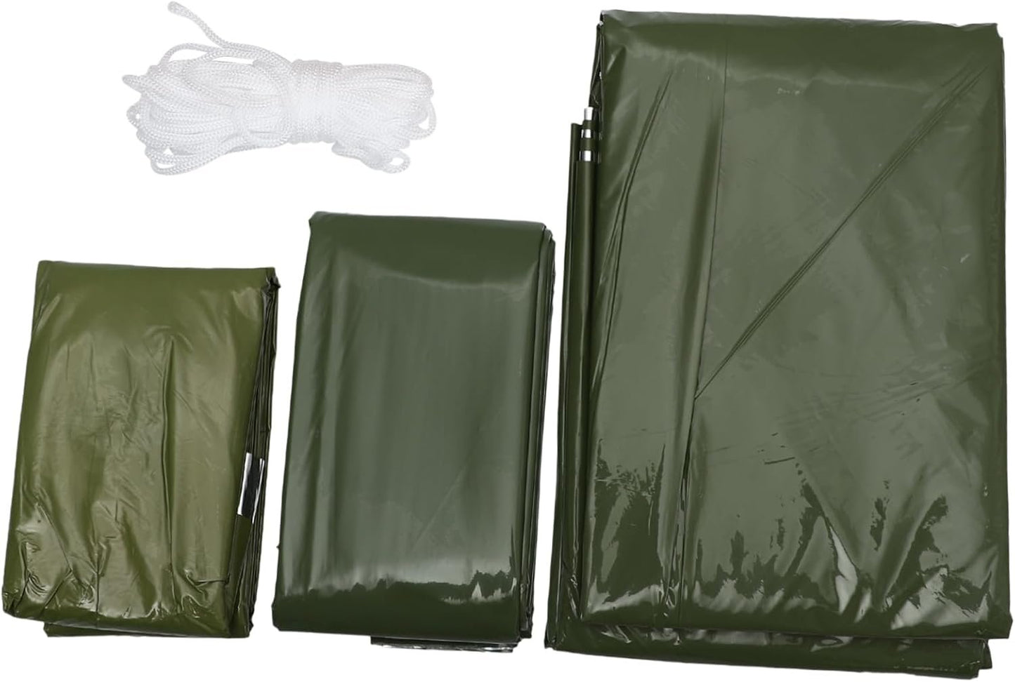 2pcs Emergency Tent Set Tents Sleep Sack Sleeping Bag Survival Sleeping Sack Emergency Sleeping Sack Camping Tent Warm Blanket Life-Saving Travel Pe Tear-Resistant Material