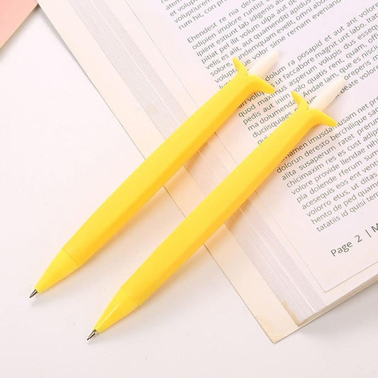 Galyacht 1Pcs Yellow Banana Kawaii Mechanical Pencils, Retractable Press Pens Creative Automatic Pens, School Stationery Writing Supplies Mechanical Pencils
