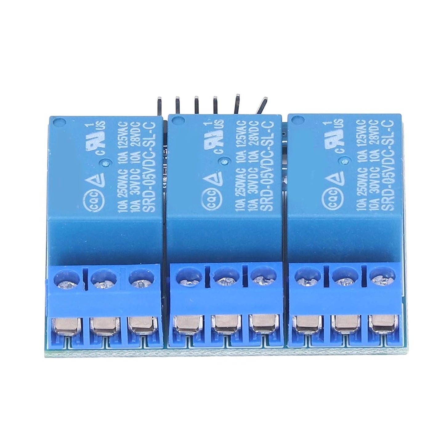 3 Channel Relay Module High Voltage Relay Board Isolated Optocoupler High Low Level Control for Home Automation (5v (3.3V Compatible))