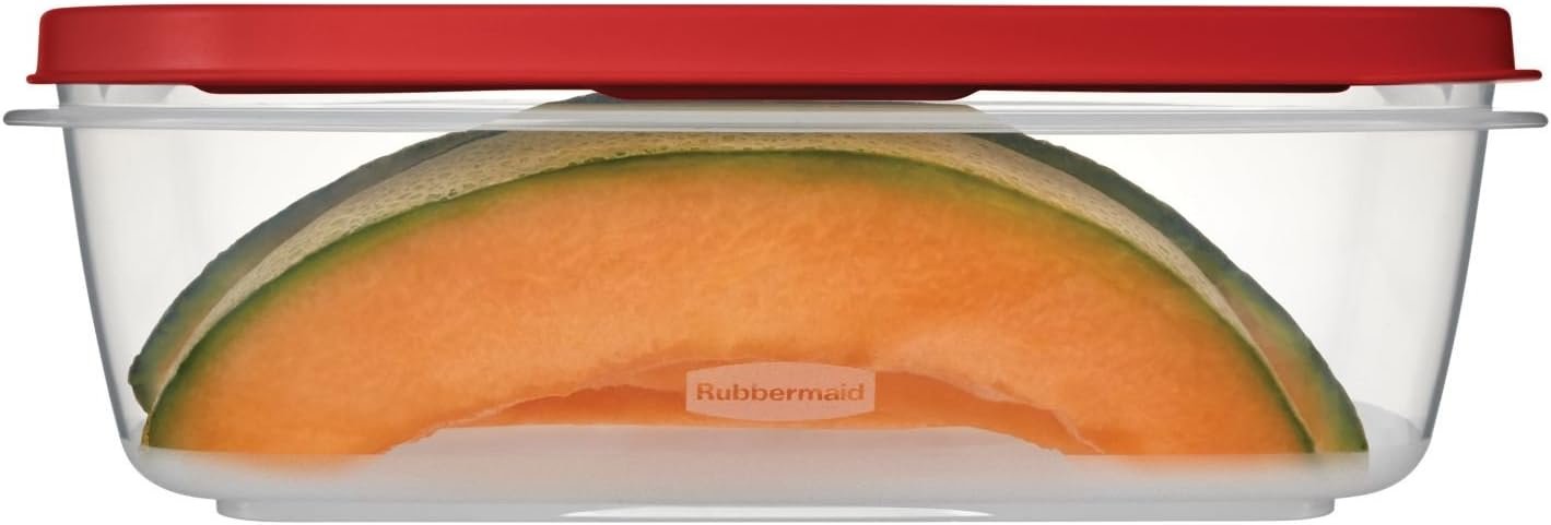 Rubbermaid Easy Find Lids Food Storage Container, 8.5 Cup, Racer Red